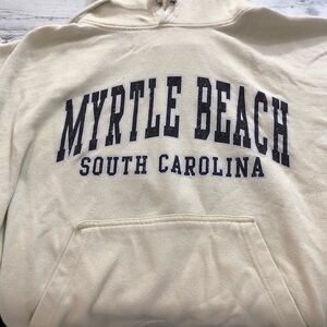 Cream Myrtle Beach Hoodie Nice